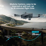 Long Range Quadcopter Drone 26 Min Flight time, 4k UHD Camera 5G Wifi, GPS Enabled Follow Me Mode